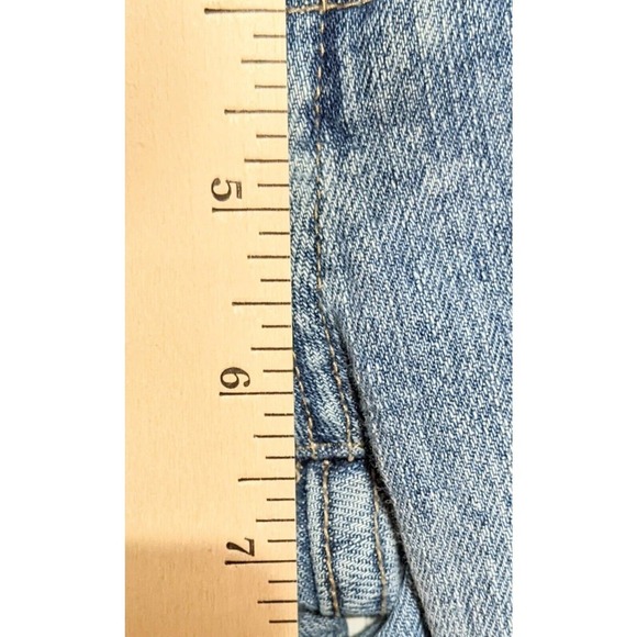 Decree Juniors Womens Low Rise Bootcut Jeans Size 1 Blue Distressed Boot Cut - Picture 7 of 10